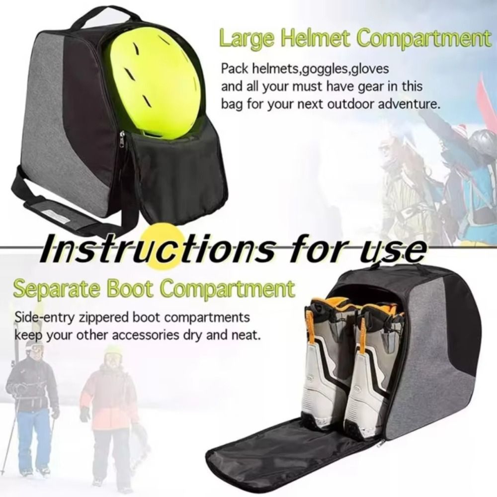 Ski Glove Waterproof - กระเป๋าใส่รองเท้าบูทสกีกันน้ำ ถุงมือ กระเป๋าเก็บของสำหรับฤดูหนาว หิมะ สโนว์บอร์ด กระเป๋าสะพายไหล่บุน้ำหนักเบา