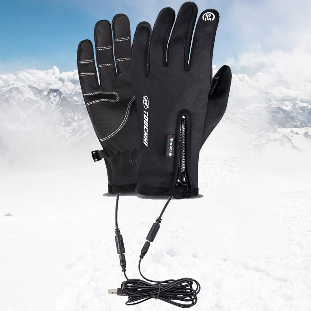 Heat Resistant Glove - ถุงมือทำความร้อนไฟฟ้าอุ่นมือทำความร้อนไฟฟ้าหน้าจอสัมผัส USB สำหรับผู้หญิงและผู้ชาย